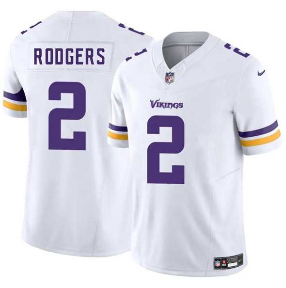 Men & Women & Youth Minnesota Vikings #2 Isaiah Rodgers White 2025 F.U.S.E. Vapor Limited Stitched Jersey